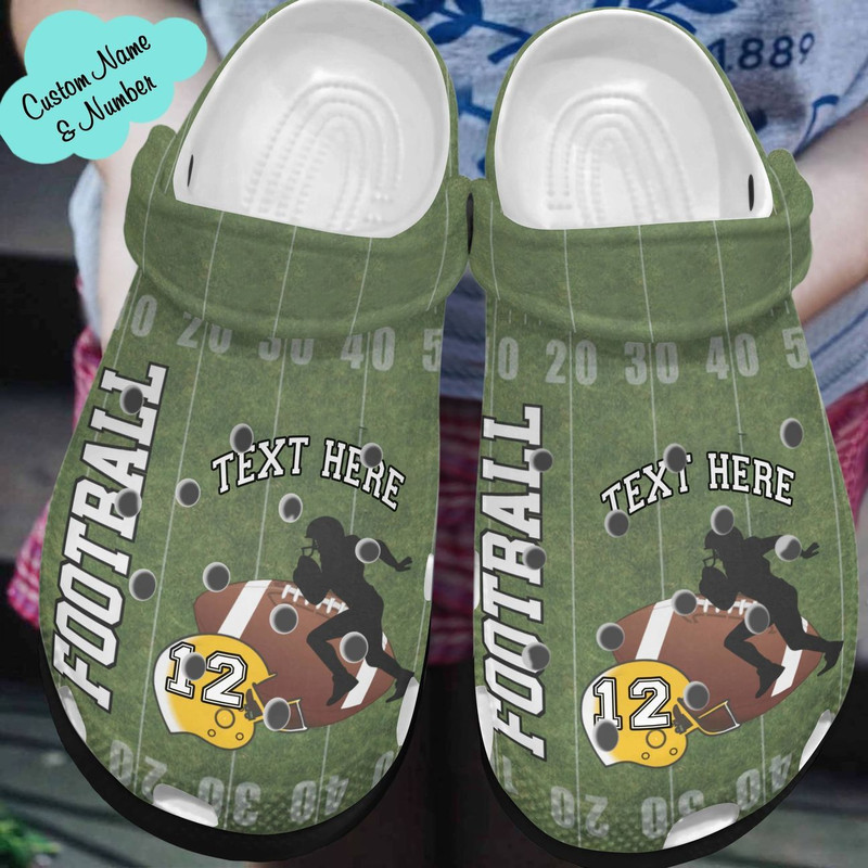 Football Personalized Clog Custom Crocs Comfortablefashion Style Comfortable For Women Men Kid Print 3D V610.jpg