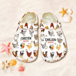 funny chicken breeds clog shoes chicken sandal shoes gift for women