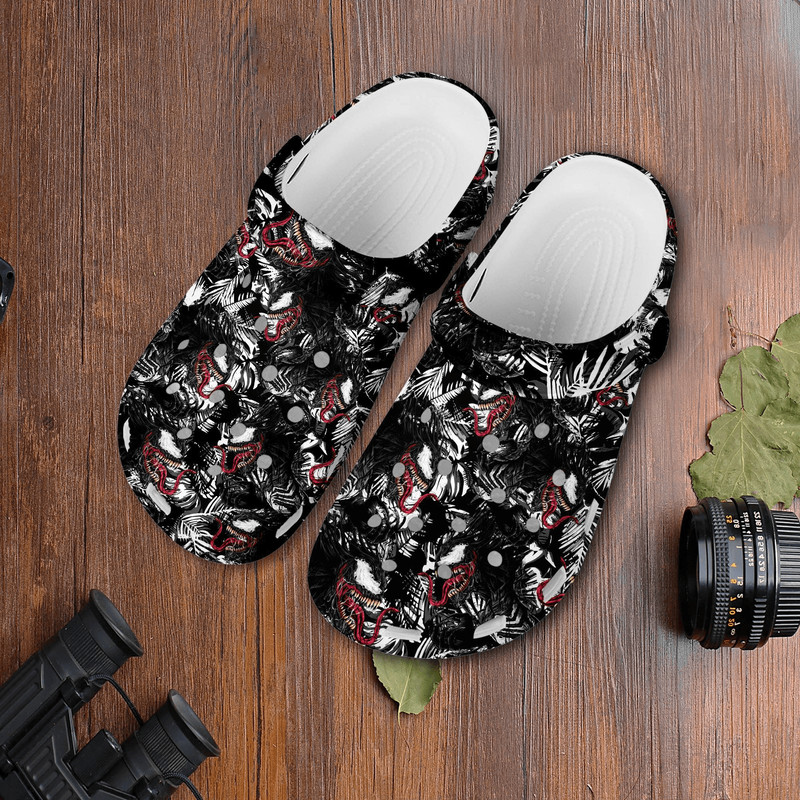 Venom Hibiscus Summer Beach Shoes Venom Shoes Venom Spider Man Beach 0