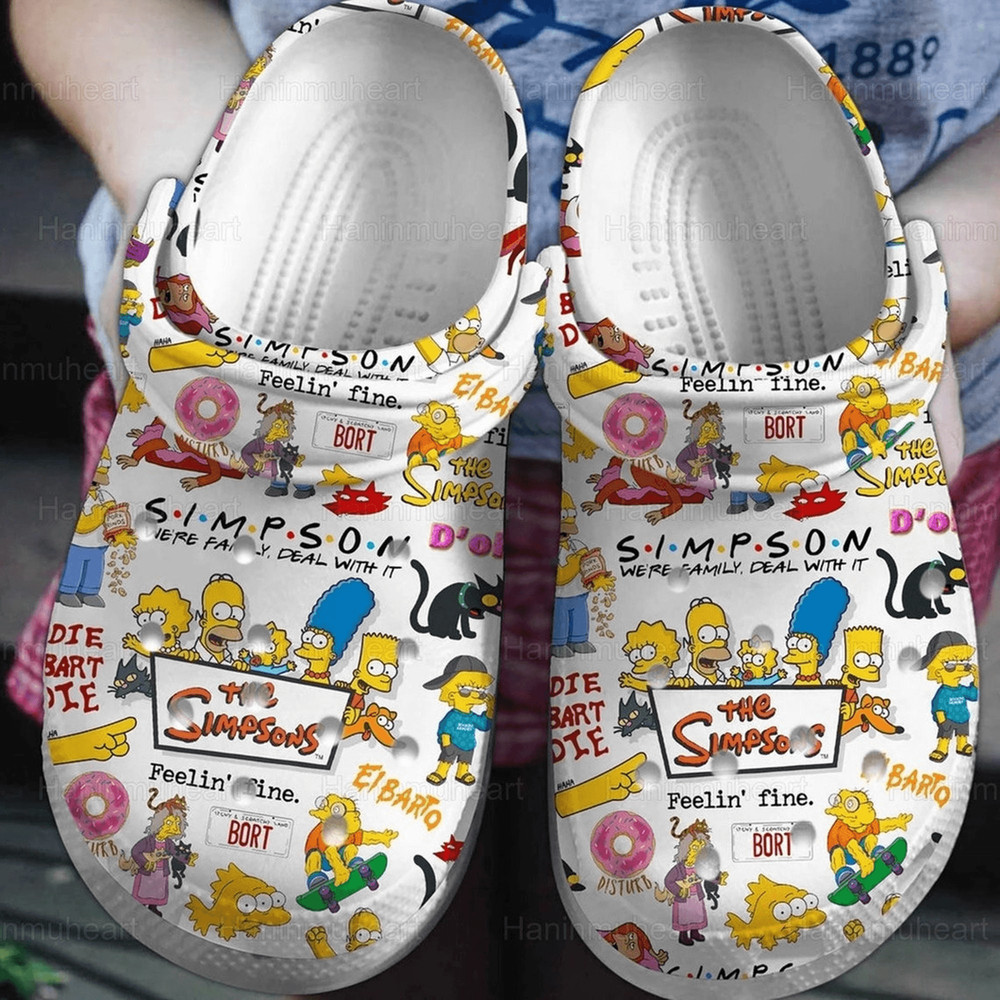 The Simpsons Clog Shoes Homer Simpson Bart Simpson Sandal Shoes Gift 0