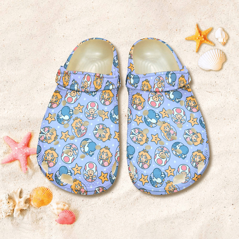 Super Mario Clog Shoes Mario Princess Peach Sandal Shoes Gift For Wo 0