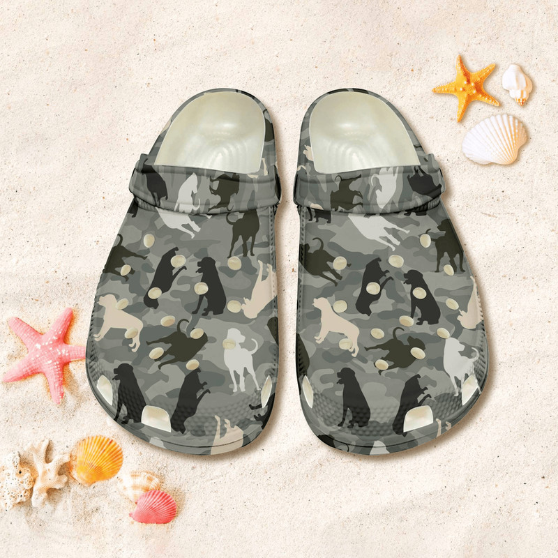 Rottweiler Camo Clog Shoes Rottweiler Dog Sandal Shoes Gift For Wome 0