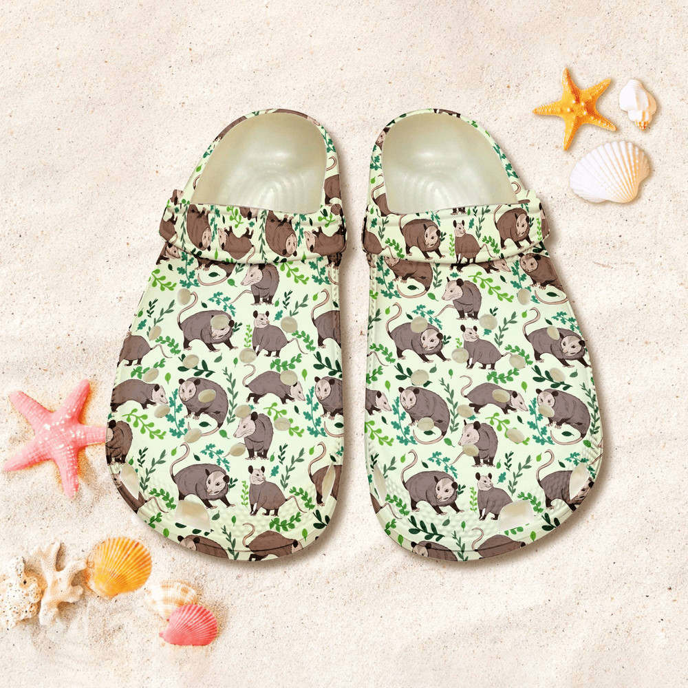 Opossum Raccoons Clog Shoes Funny Eat Trash Sandal Shoes Gift For Wo 0