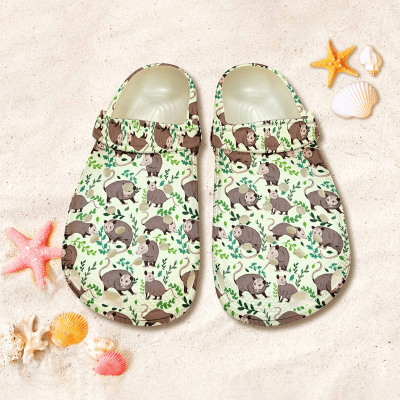 Opossum Raccoons Clog Shoes Funny Eat Trash Sandal Shoes Gift For Wo 0