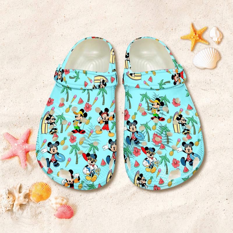 Mickey Summer Vacation Mickey Hibiscus Tropical Shoes Mickey Mouse Su 0