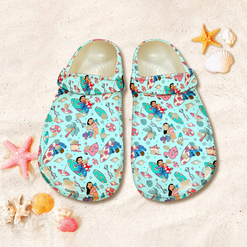 Lilo And Stitch Summer Beach Shoes Stitch Shoes Stitch Beach Clog Sh 0