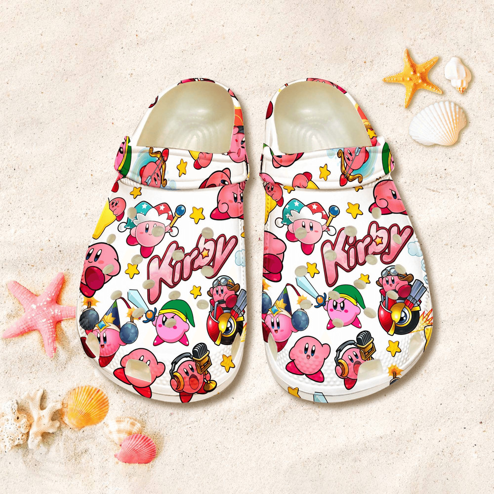 Kirby Shoes Kirby Game Clog Shoes Kirby Sandal Shoes Kirby Video Ga 0