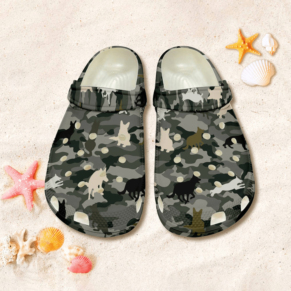 German Shepherd Camo Clog Shoes German Shepherd Dog Sandal Shoes Gi 0