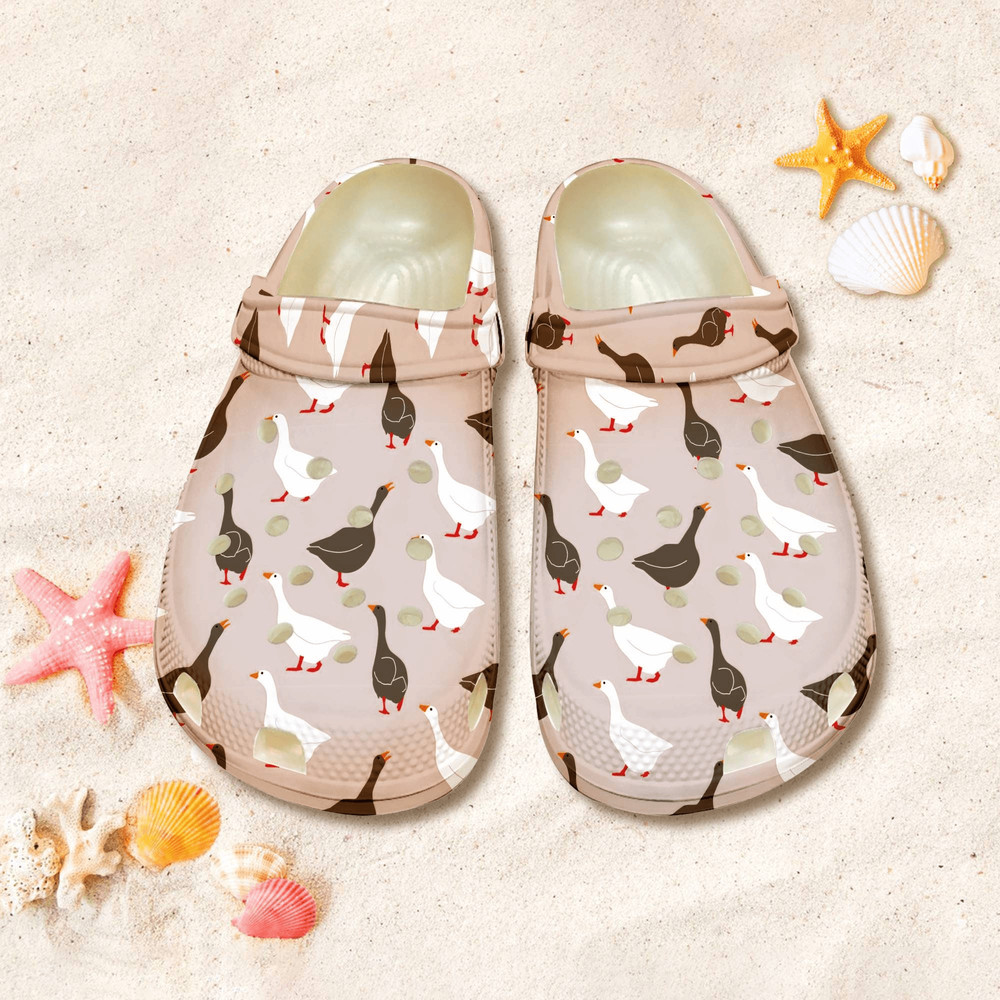 Funny Goose Farmer Clog Shoes Goose Sandal Shoes Gift For Women Gif 0