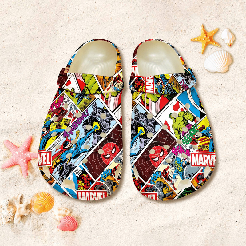 Avengers Shoes Superhero Comic Shoes Thor Hulk Iron Man Sandal Crocs 0