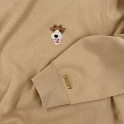 Custom Embroidered Dog Sweatshirts, Unisex Crewneck Sweatshirts