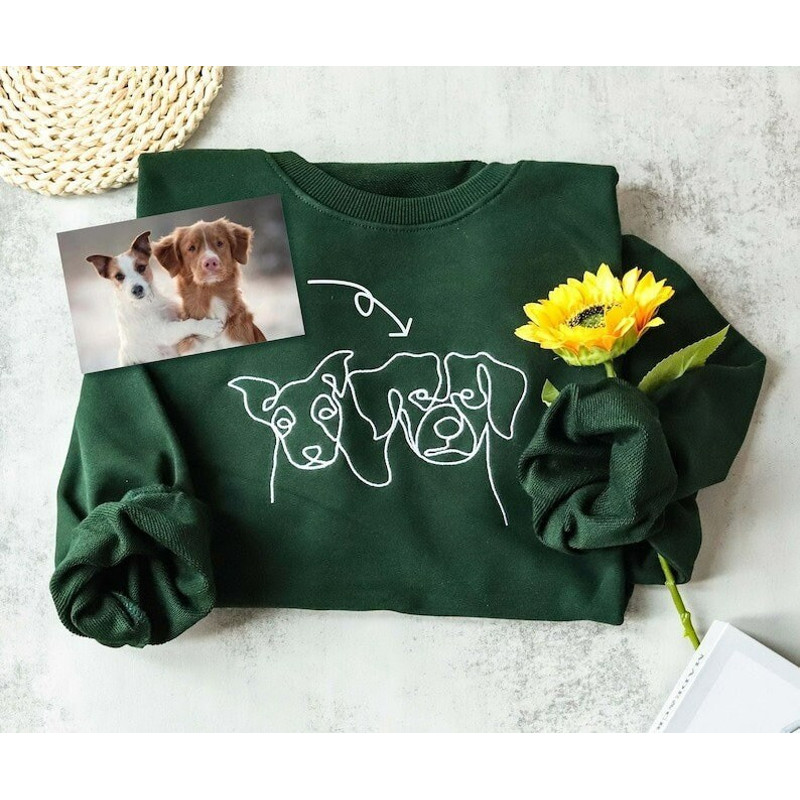 Custom Embroidered Pet Sweatshirts, Personalized Crewneck Sweatshirts, Embroidered Hoodies, Pet Portraits, Birthday Gifts, Pet Lover Gifts.jpg