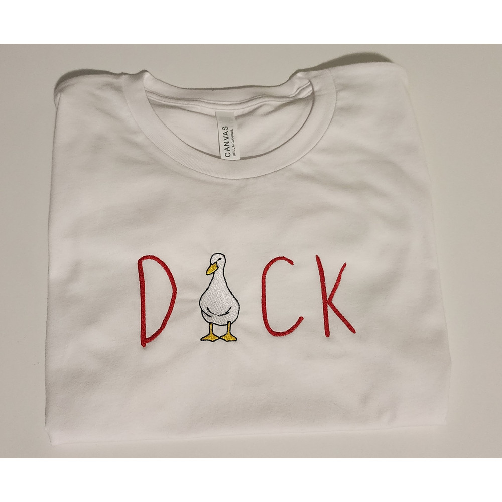 Silly Goose Duck Embroidered T-shirt , Silly Goose Embroidery, Funny Duck Goose, Silly Duck T-shirt.jpg