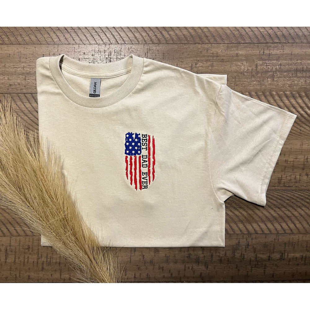 Best Dad Ever Embroidered T-Shirt Fathers Day Gift Idea.jpg