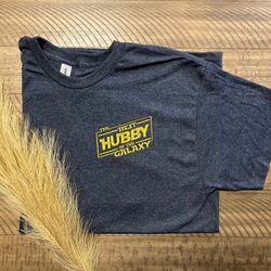best hubby in the galaxy embroidered t-shirt, fathers day gift idea