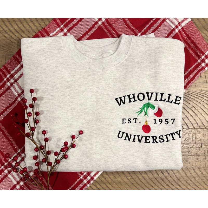 Whoville University The Grinch Christmas Crewneck Embroidered Christmas Sweater.jpg