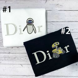 couple dior wall e eve embroidered sand sweatshirt gifts for her