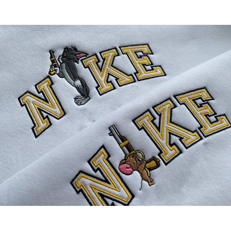 Couple Tom X Jerry Embroidered Cartoon Crewneck.jpg