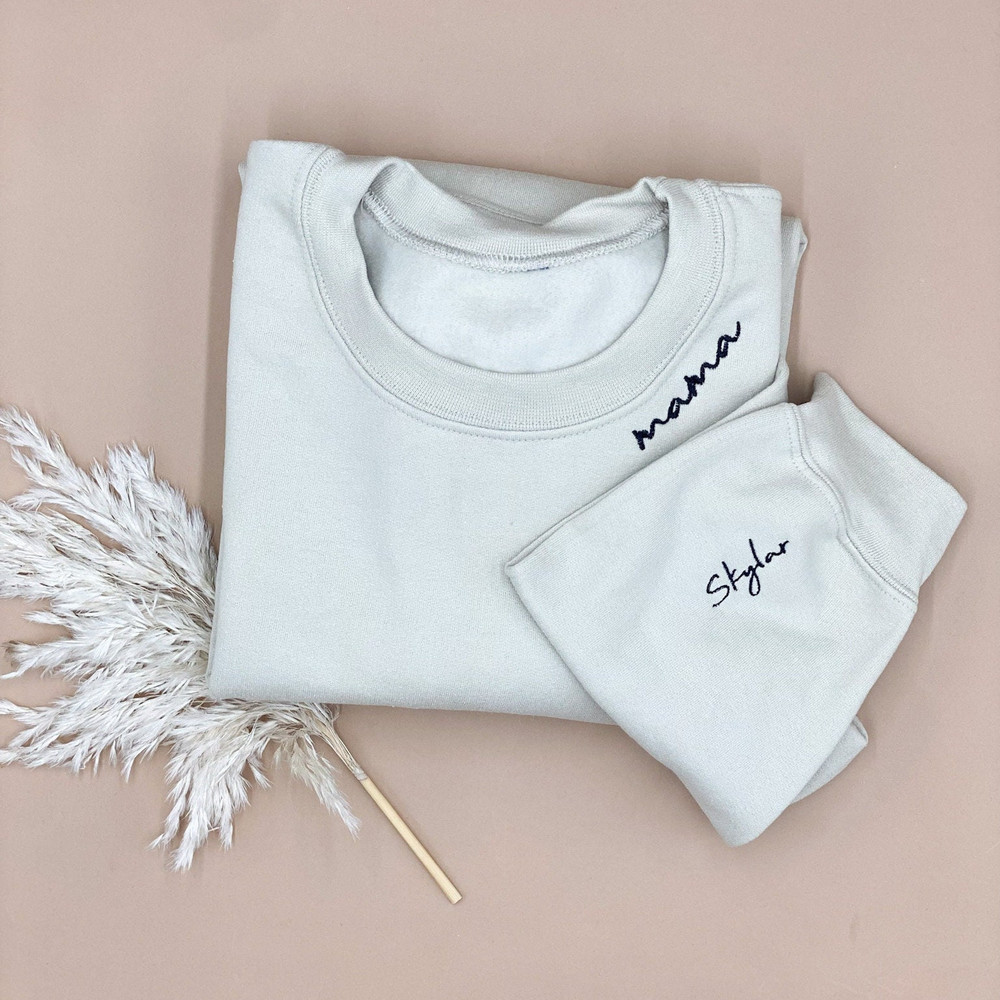 Custom Embroidered Mama & Name On Sleeve Sweatshirt.jpg