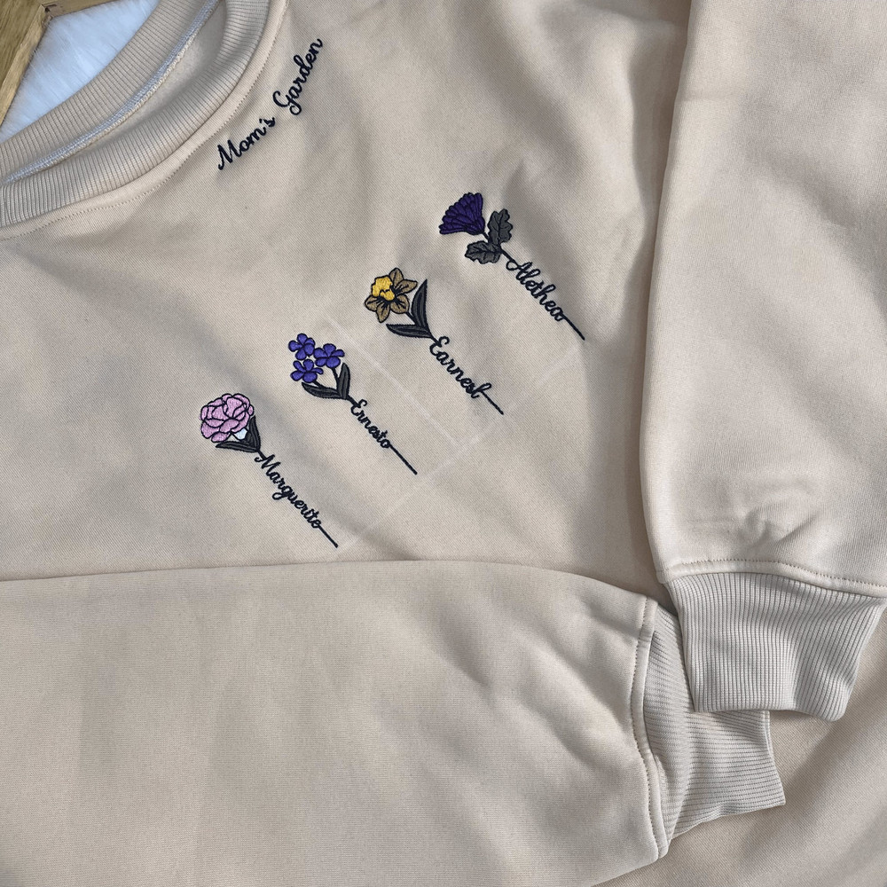 Custom Family Name Mom's Garden Embroidered Sweatshirt.jpg