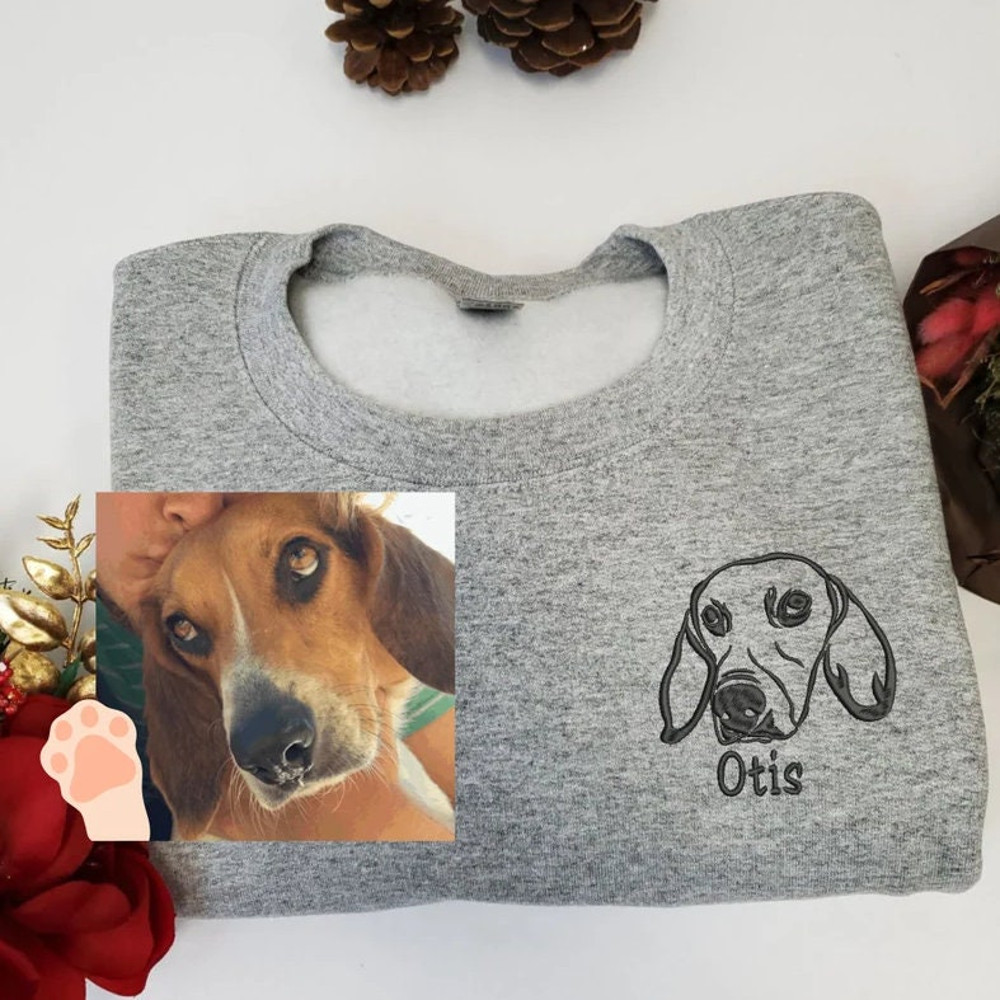 Custom Name Dog From Your Photo Embroidery Sweatshirt.jpg