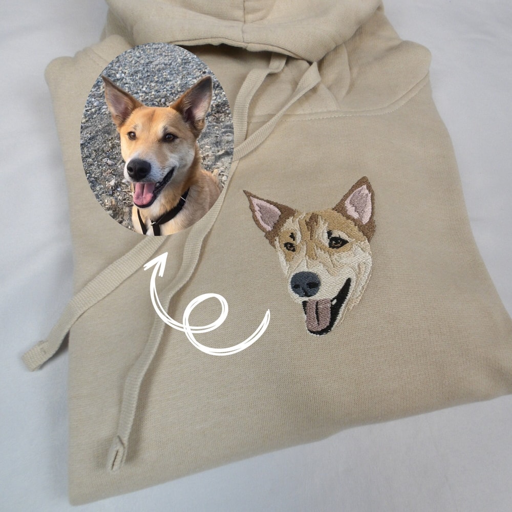 Custom Your Dog Using Photo Embroidery Hoodie.jpg