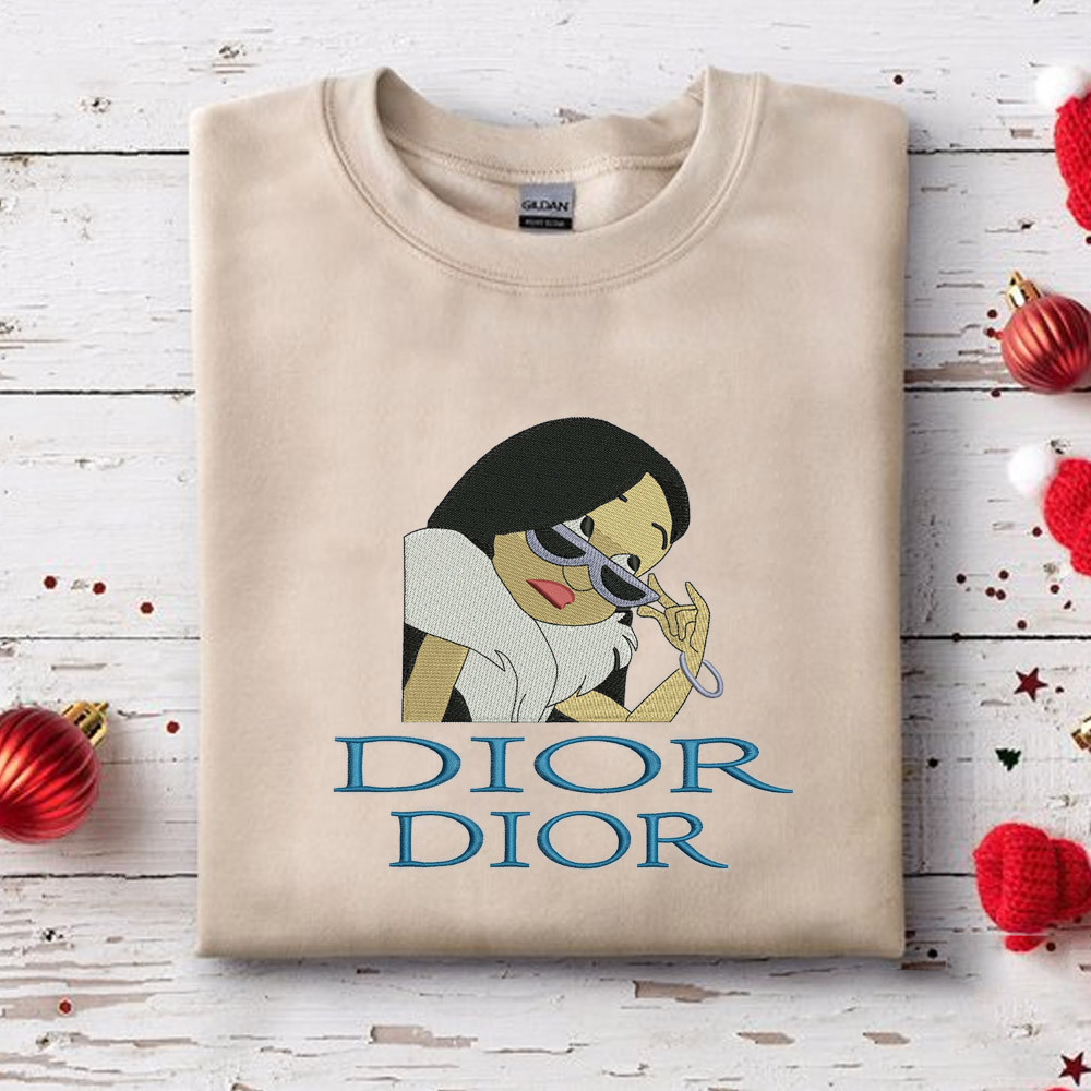 Dior Embroidered Sand Sweatshirt Gifts For Her.jpg