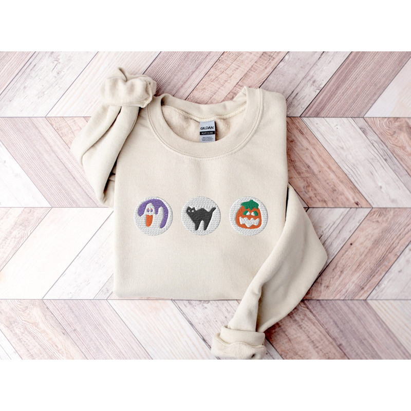 Halloween Cookies Boo Embroidered Sweatshirt.jpg