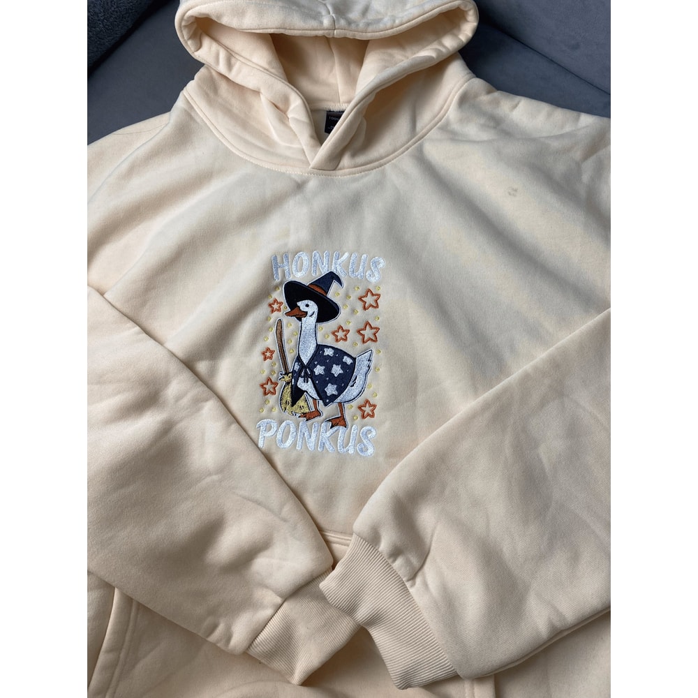 Honkus Ponkus Embroidered Pullover Hoodie Halloween Gifts.jpg