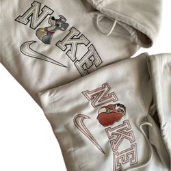 lady and the tramp nike couple embroidered sweatshirt