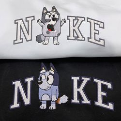 muffin socks nike couple embroidered bluey sweatshirt