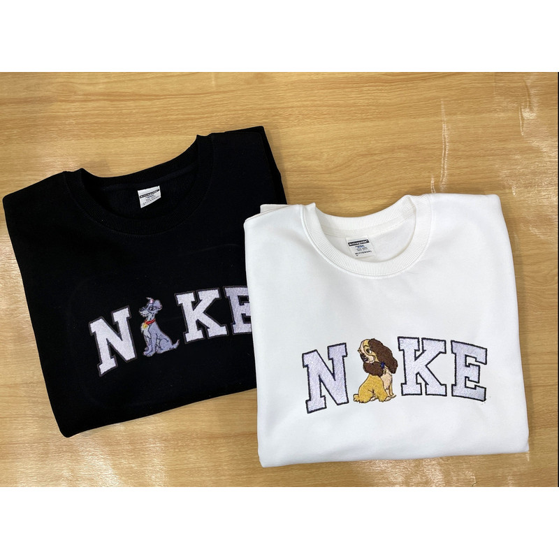 Nike Tramp X Lady Couple Embroidered Cartoon Sweatshirt.jpg