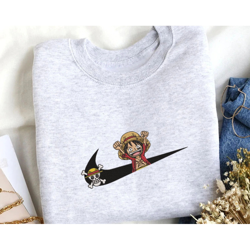 One Piece Luffy Embroidered Sweatshirt.jpg