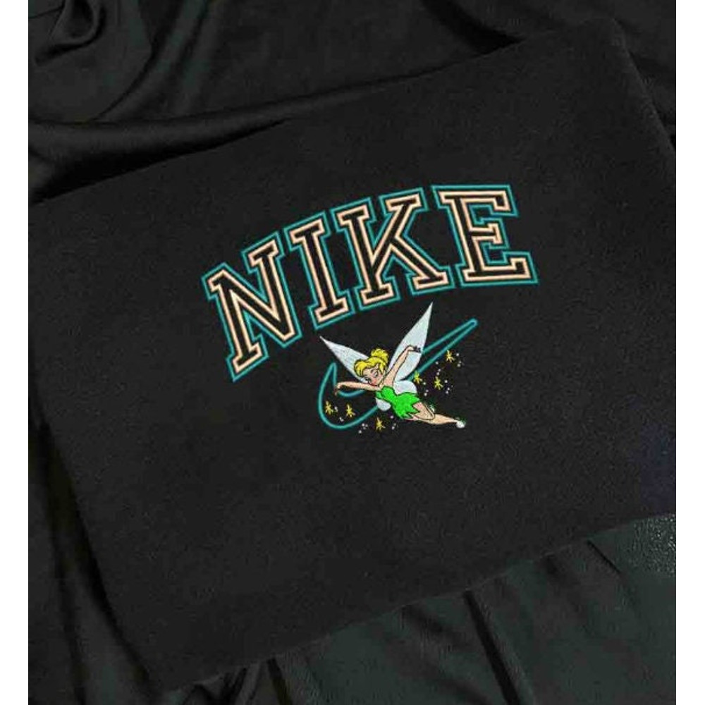 Tinker Bell Cartoon Embroidered Sweatshirt Gift For Her.jpg