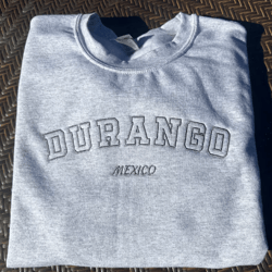 durango mexico embroidered crewneck sweatshirt
