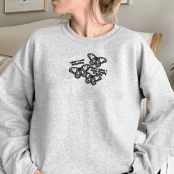 when i was drowning top embroidered sweatshirt hoodie