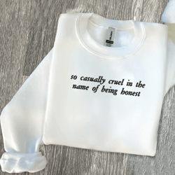 all too well red ts embroidered sweatshirt