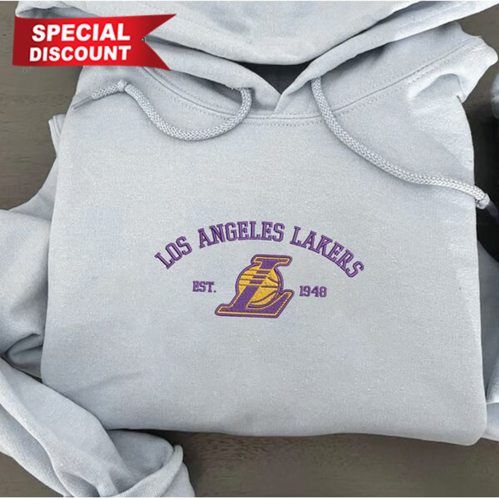 Vintage Los Angeles Lakers est 1948 Embroidered Unisex Shirt, NBA T Shirt, Basketball, NBA Embroidery Hoodie, NBA Sweatshirt.jpg