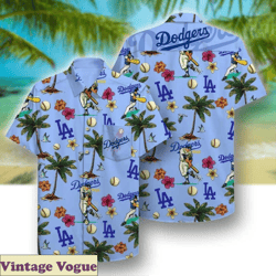 beach aloha la dodgers aloha shirt baseball fans gift