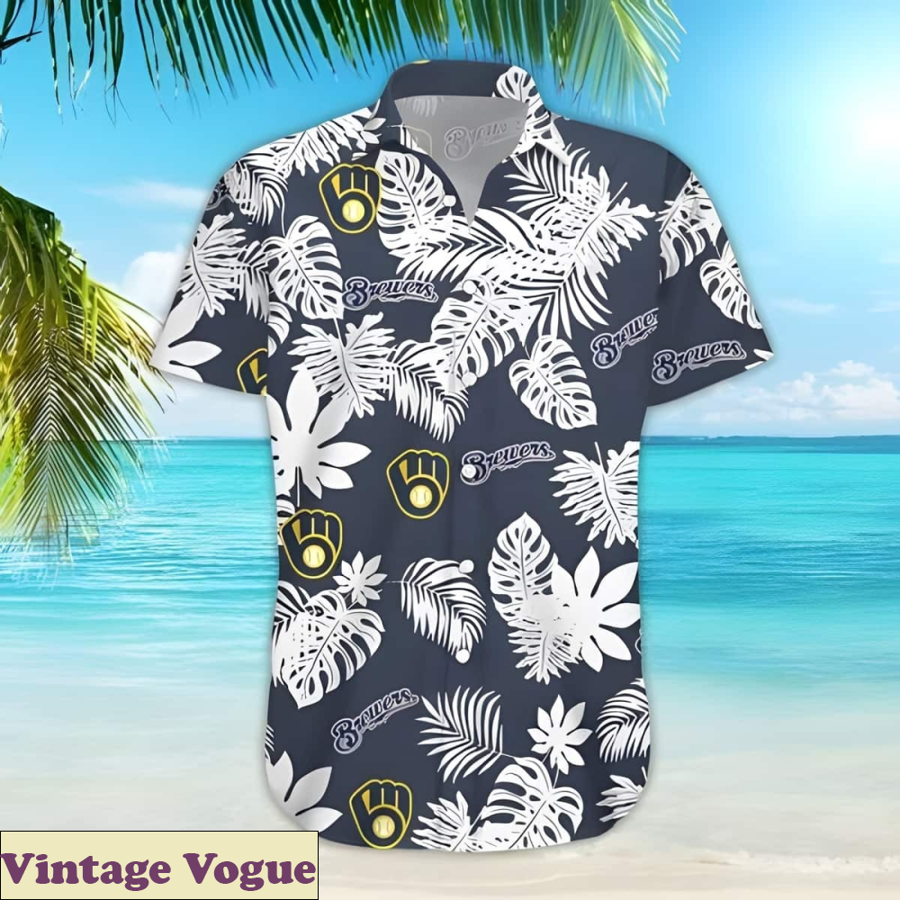 Milwaukee Brewers Aloha Shirt For Summer Lovers - Brewers Hawaiian Shirt.jpg