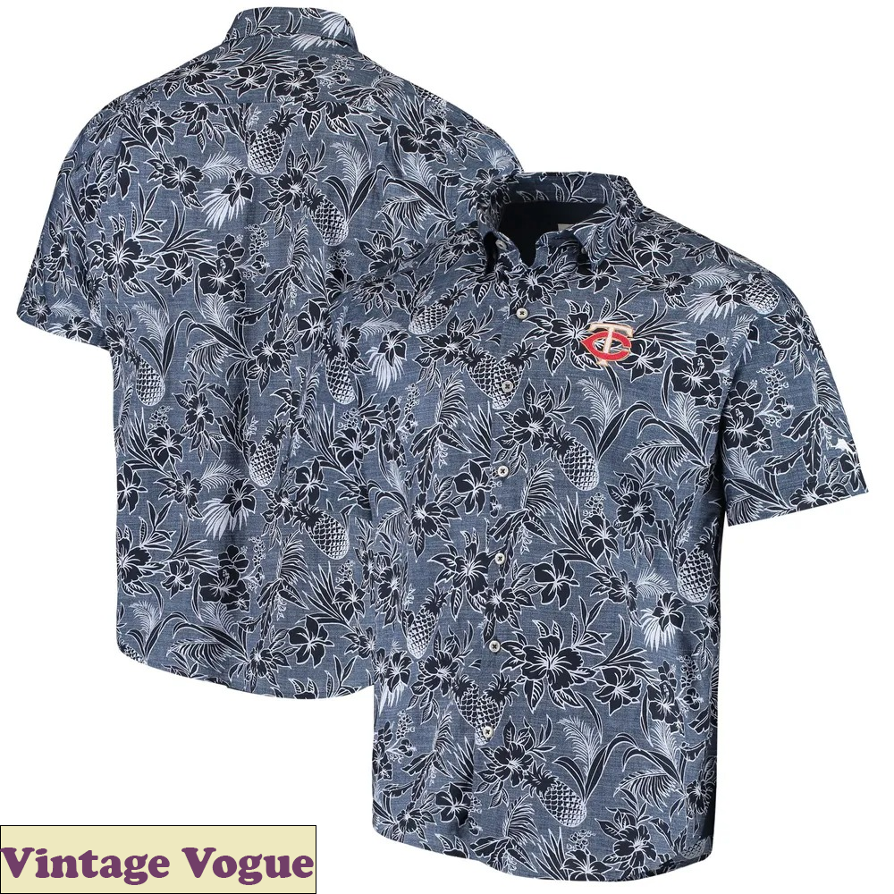Minnesota Twins Tommy Bahama Sport Tiki Luau Button Shirt, Twins Hawaiian Shirt.jpg