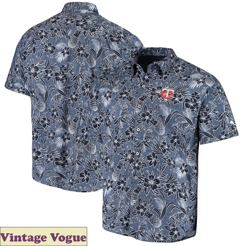 Minnesota Twins Tommy Bahama Sport Tiki Luau Button Shirt, Twins Hawaiian Shirt.jpg
