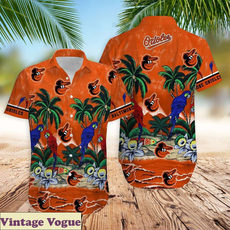 Orioles Tropical Sea And Parrots Hawaiian Shirt - Orioles Hawaiian Shirt.jpg