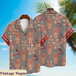 st louis cardinals major league baseball tiki aloha shirt, cardinals aloha shirt