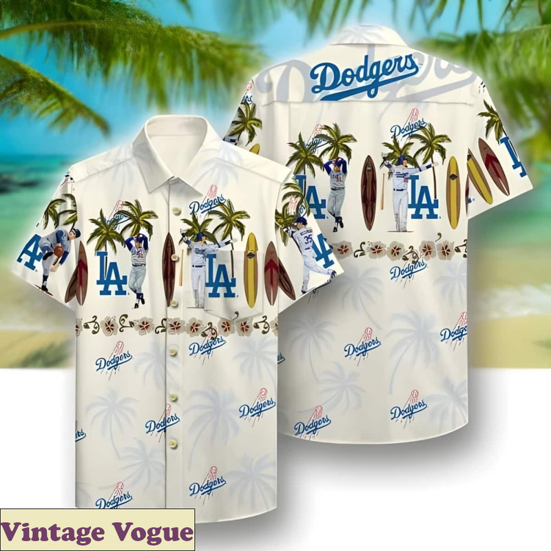 Vintage LA Dodgers Hawaiian Shirt Baseball Fans Gift.jpg