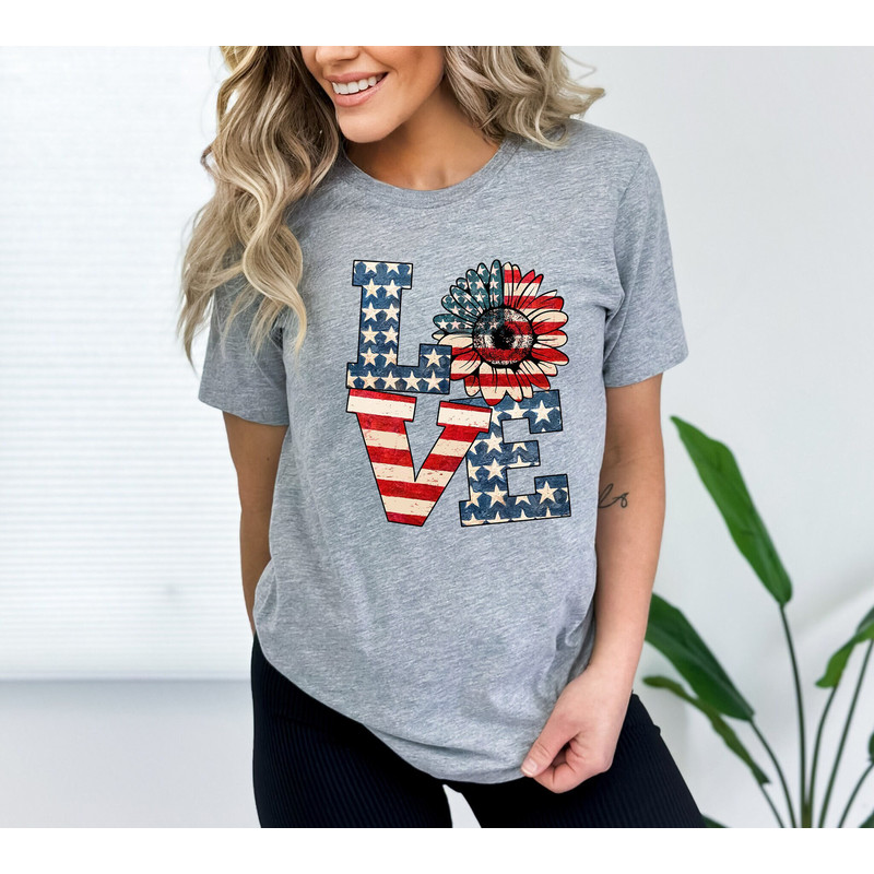 4th Of July Love Sunflower Shirt, Retro American Love Flag,4th of July Shirt,Stars Peace and Stripes Retro,USA Love Flag Shirt, 4th of July,.jpg