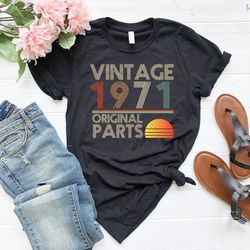 50th birthday shirt, vintage 1971 shirt, 50th birthday gift for women