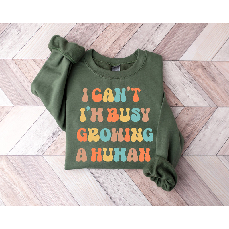 I Can't I'm Busy Growing A Human Shirt,Pregnancy Announcement,Shirts For Mom, Pregnancy Shirt,Mothers Day,Pregnancy Reveal,New mom gift.jpg