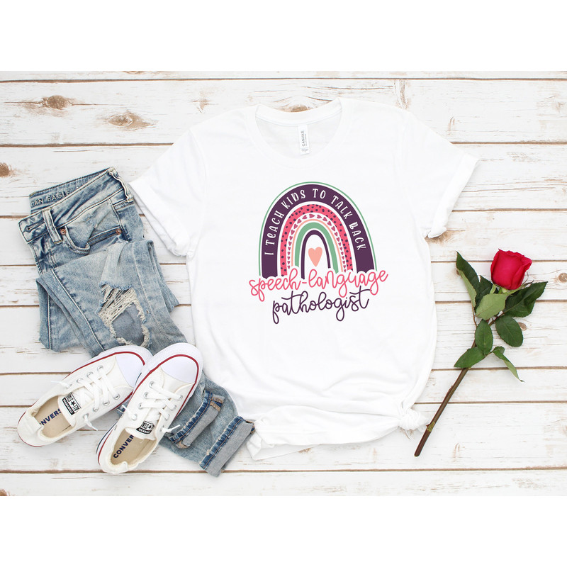Speech Language Pathologist Shirt, Speech Therapy Shirt, Slp Rainbow Shirt, Speech Pathology Shirt, SLPA Shirt, Speech Pathologist Shirt.jpg