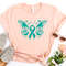 Butterfly Teal Ribbon Shirt, Ovarian Cancer Shirt, Ovarian Cancer Awareness Shirt, Gift For Woman, Ovarian Cancer Gift, Cancer Fighter Shirt.jpg